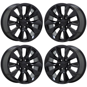 EXCHANGE 20" Chevrolet Silverado 1500 black wheels rims Factory OEM 5916