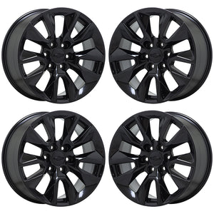 20" Chevrolet Silverado 1500 Black wheels rims Factory OEM 2019 2020 2021 5916