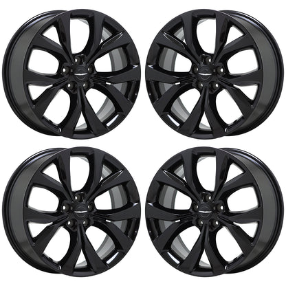 19" Chrysler 200 Gloss Black wheels rims Factory OEM 2015 2016 2017 set 4 2515