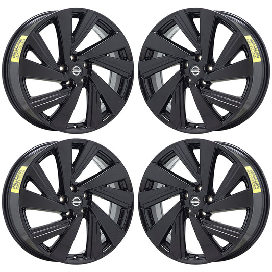 20" Nissan Murano Gloss Black wheels rim Factory 2016-2019 set 62707 EXCHANGE