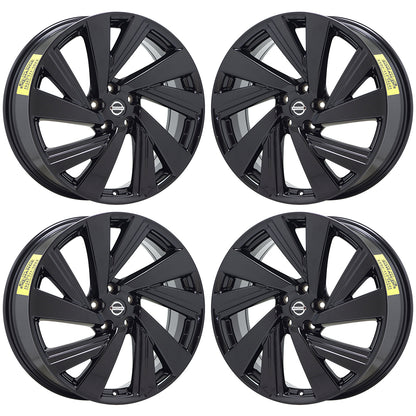 20" Nissan Murano Gloss Black wheels rim Factory 2016-2019 set 62707 EXCHANGE
