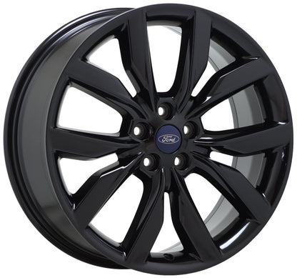 19" Ford Escape Gloss Black wheel rim Factory OEM 2017-2019 single 10112