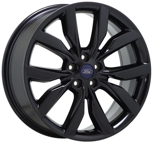 19" Ford Escape Gloss Black wheel rim Factory OEM 2017-2019 single 10112
