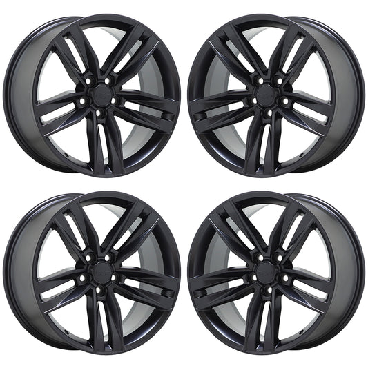 20x8.5" Chevrolet Camaro RS Black Satin wheels rims Factory OEM GM set 5762