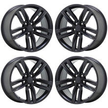 Load image into Gallery viewer, 20x8.5 Chevrolet Camaro RS Black Satin wheels rims Factory OEM GM 20&quot; set 4 5762
