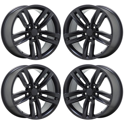 20x8.5" Chevrolet Camaro RS Black Satin wheels rims Factory OEM GM set 5762
