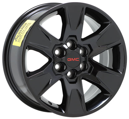 17" GMC Canyon Truck Gloss Black wheels rims Factory OEM x1 5693