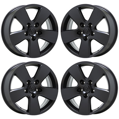 20" Dodge Ram 1500 Truck Satin Black wheels rims Factory OEM set 2363