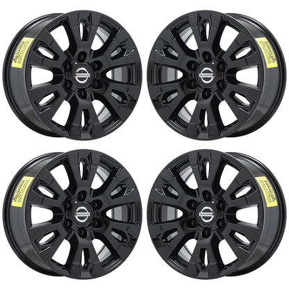 18" Nissan Titan Truck Gloss Black wheels rims Factory OEM set 4 62751 EXCHANGE