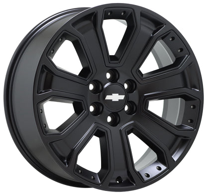 22" Escalade Silverado SIerra Satin Black wheels rims OEM CK162 5661 EXCHANGE