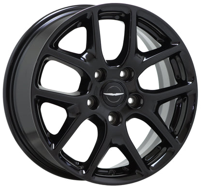 17" Chrysler Pacifica Gloss Black wheels rims Factory OEM set 2592 EXCHANGE