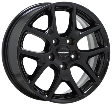 17" Chrysler Pacifica Gloss Black wheels rims Factory OEM set 2592