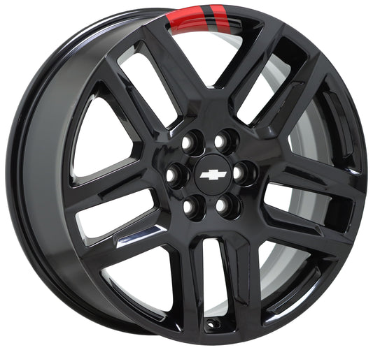20" Chevrolet Traverse Black RL wheel rim Factory OEM 2018-2023 5849 x1