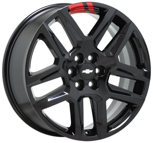 20" Chevrolet Traverse Black RL wheel rim Factory OEM 2018-2021 5849 x1