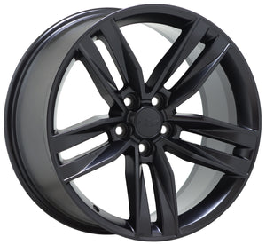 20x8.5 Chevrolet Camaro RS Black Satin wheels rims Factory OEM GM 20" set 4 5762