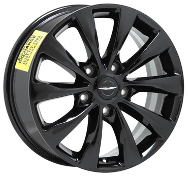 17" Chrysler Pacifica Gloss Black wheels rims Factory OEM set 2591