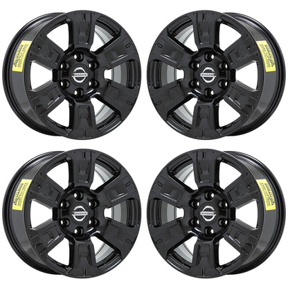 18" Nissan Titan Truck Gloss Black wheels rims Factory OEM set 4 62752 EXCHANGE