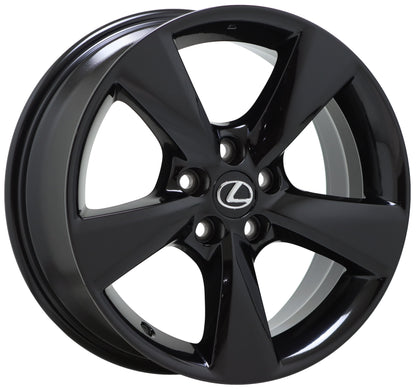 18" Lexus RX350 RX450 Gloss Black wheels rims Factory OEM set 4 74253