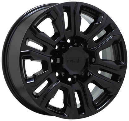 20" GMC Sierra Denali 2500 3500 Black wheels rims Factory OEM set 5957 EXCHANGE