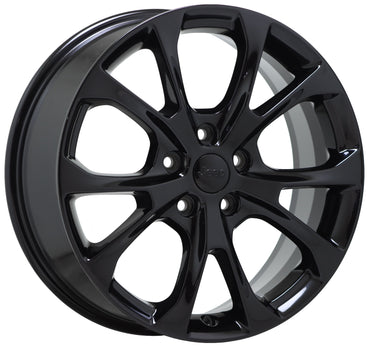 20" Jeep Grand Cherokee Summit Gloss Black wheels rims Factory OEM set 9212