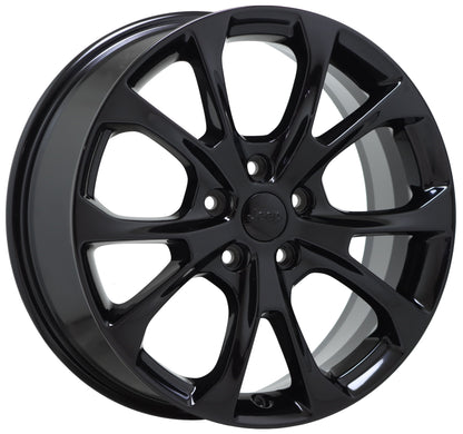 20" Jeep Grand Cherokee Summit Gloss Black wheels rims Factory OEM set 9212
