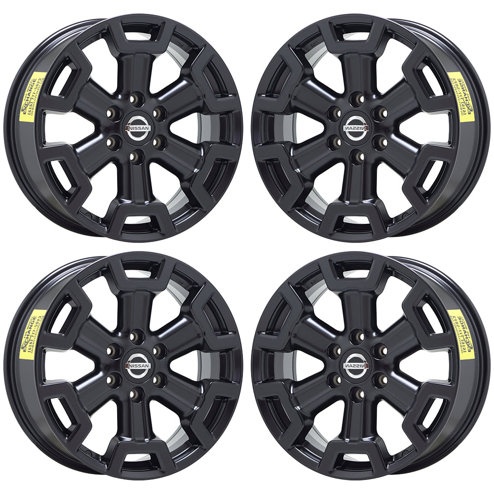 20" Nissan Titan XD Truck Satin Black wheels rims Factory OEM set 4 62727