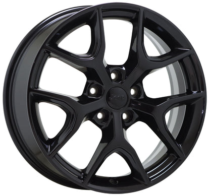 20" Jeep Grand Cherokee Gloss Black wheels rims Factory OEM set 9214 EXCHANGE