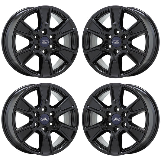 18" Ford F150 Truck Gloss Black wheels rims Factory OEM set 4 3998