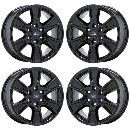 18" Ford F150 Truck Gloss Black wheels rims Factory OEM set 4 3998
