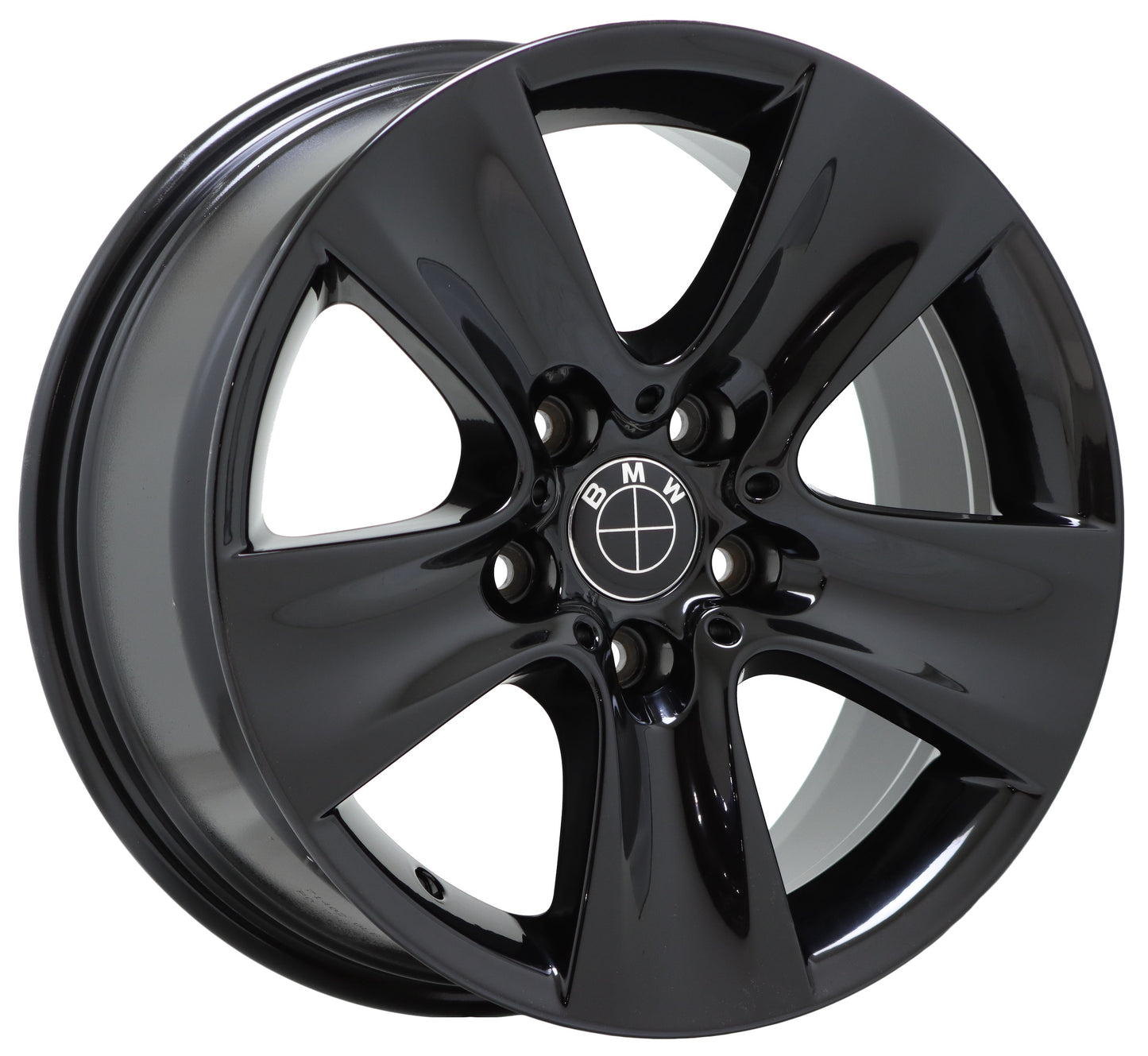 17" BMW 528 535 540 640 650 Gloss Black wheel rim Factory OEM single 71402