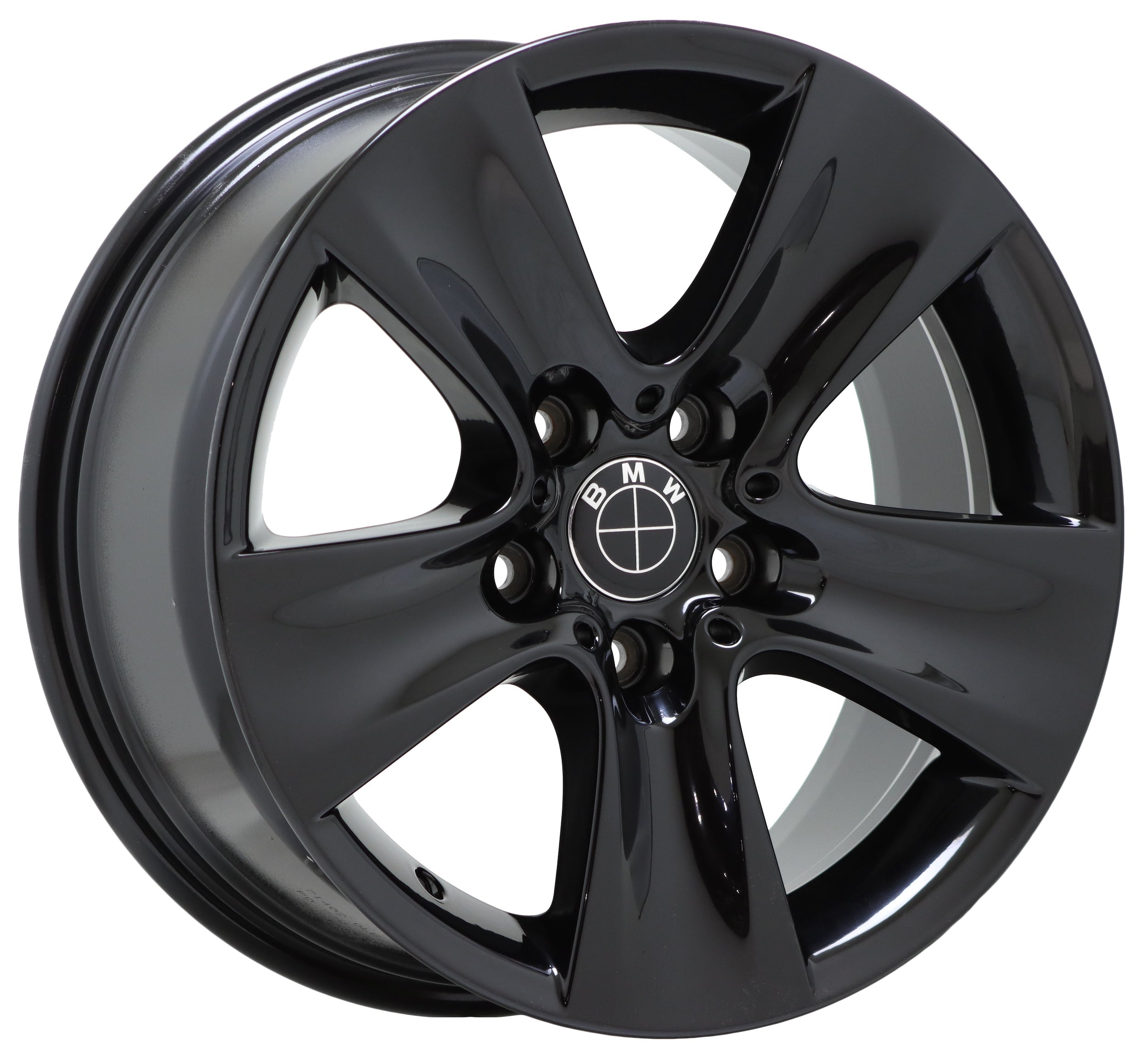 17" BMW 528 535 540 640 650 Gloss Black wheel rim Factory OEM single 71402