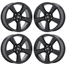 Load image into Gallery viewer, EXCHANGE 20&quot; Chevrolet Camaro SS Black Wheels Rims Factory OEM Set 5443 5445
