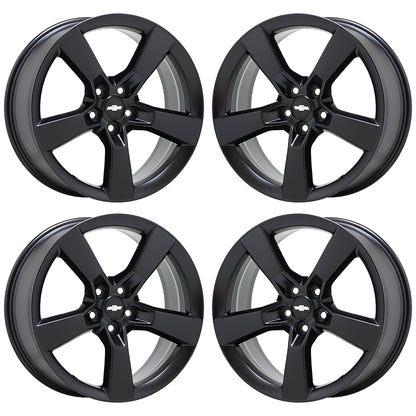 20x8 20x9 Camaro SS satin black wheels rims Factory OEM GM set 4 5443 5445