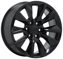 Load image into Gallery viewer, EXCHANGE 20&quot; Chevrolet Silverado 1500 black wheels rims Factory OEM 5916
