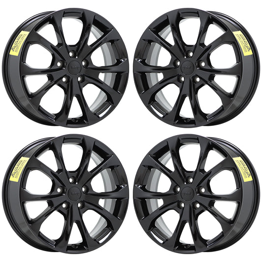 20" Chyrsler Pacifica Gloss Black wheels rims Factory OEM set 9212