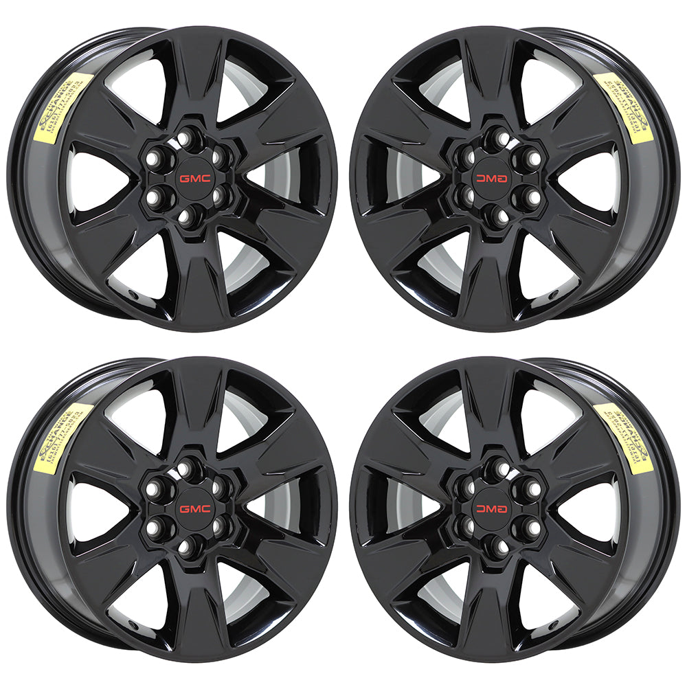 17" GMC Canyon Truck Gloss Black wheels rims Factory OEM set 4 5693