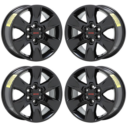 17" GMC Canyon Truck Gloss Black wheels rims Factory OEM set 4 5693
