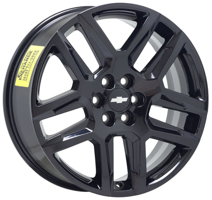 20" Chevrolet Traverse Gloss Black wheels rims OEM 2018-2023 set 5849 EXCHANGE
