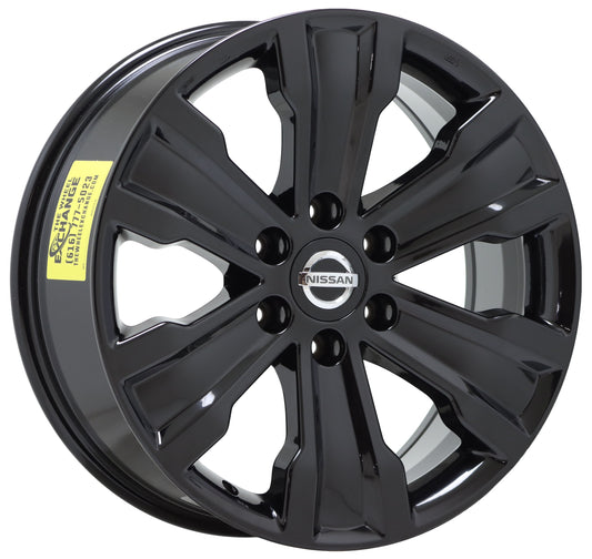 20" Nissan Titan Gloss Black wheel rim Factory OEM 2015-2020 single 62753 62705