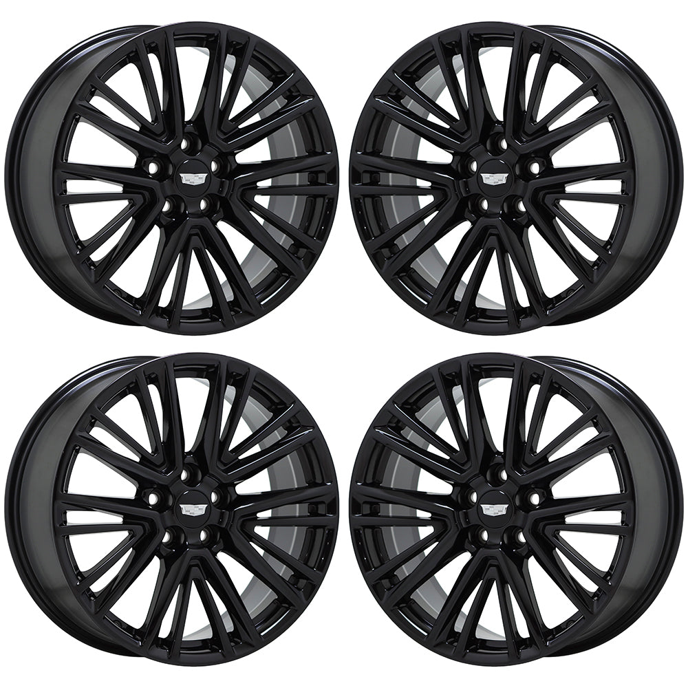20" Cadillac CT5 Gloss Black wheels rims Factory OEM set 4843 EXCHANGE