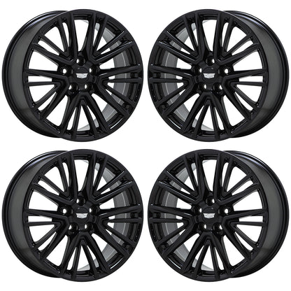 20" Cadillac CT5 Gloss Black wheels rims Factory OEM set 4843 EXCHANGE