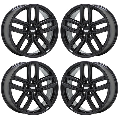20" Cadillac XT4 Gloss Black wheels rims Factory OEM GM set 4823