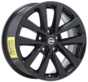 EXCHANGE 17" Nissan Altima Black wheels rims Factory OEM set 4 62719