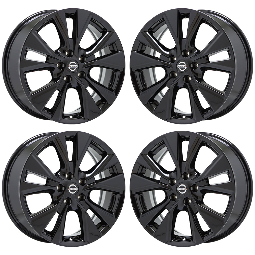 18" Nissan Murano Gloss Black wheels rims Factory OEM 2015-2020 set 4 62706
