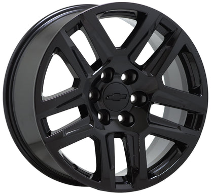 20" Chevrolet Silverado 1500 Truck Black wheels rims Factory OEM 5913 EXCHANGE
