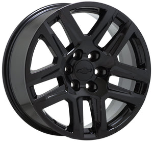 EXCHANGE 20" Chevrolet Silverado 1500 Truck black wheels rims Factory OEM 5913