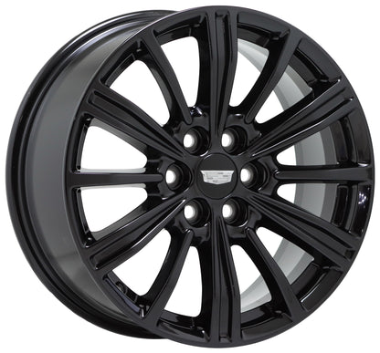 18" Cadillac XT5 XT6 Gloss Black wheels rims Factory OEM set 4798
