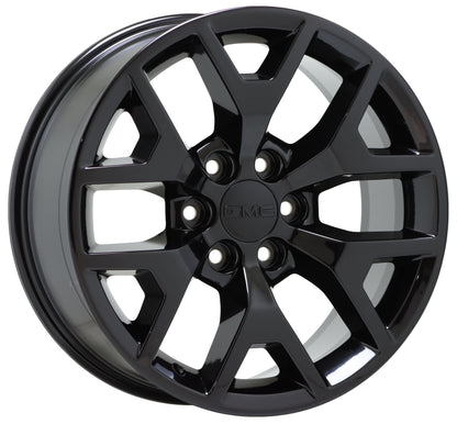 20" GMC Sierra Yukon 1500 Truck Gloss Black wheels rims Factory OEM set 5698