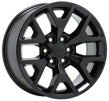 20" GMC Sierra Yukon 1500 Truck Gloss Black wheels rims Factory OEM set 5698