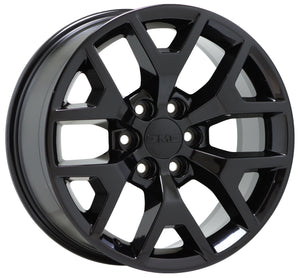 20" GMC Sierra Yukon 1500 Truck Gloss Black wheels rims OEM set 4 5698 EXCHANGE